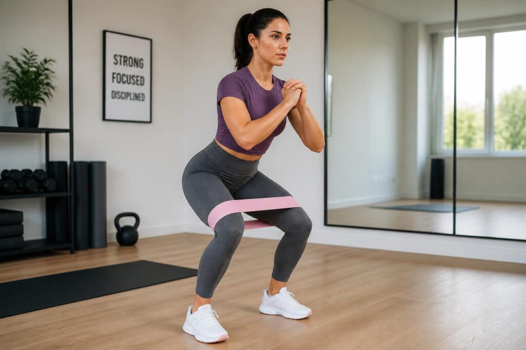 découvrez comment tonifier vos jambes efficacement avec l'exercice fessier élastique debout, sans besoin de matériel complexe. idéal pour un entraînement simple et efficace à la maison.