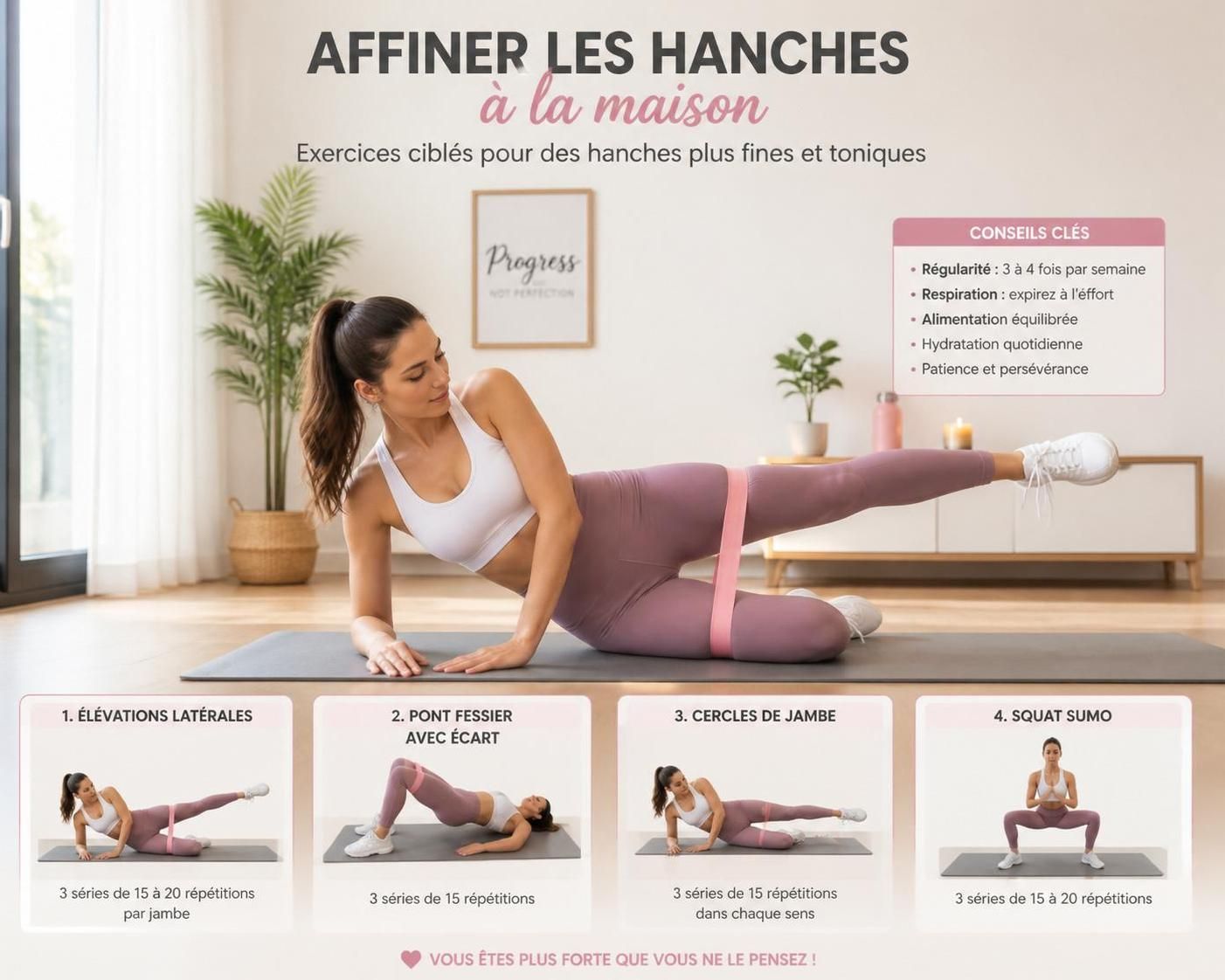 découvrez les meilleurs exercices ciblés pour perdre des hanches et affiner votre silhouette. apprenez quels mouvements privilégier pour des résultats efficaces et durables.