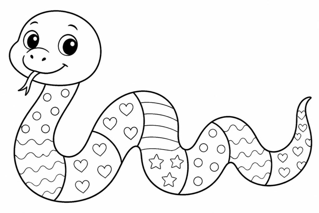 découvrez notre sélection de coloriages serpent à imprimer, avec des motifs faciles et mignons, parfaits pour les enfants de maternelle. amusez-vous à colorier tout en développant la créativité des plus petits !