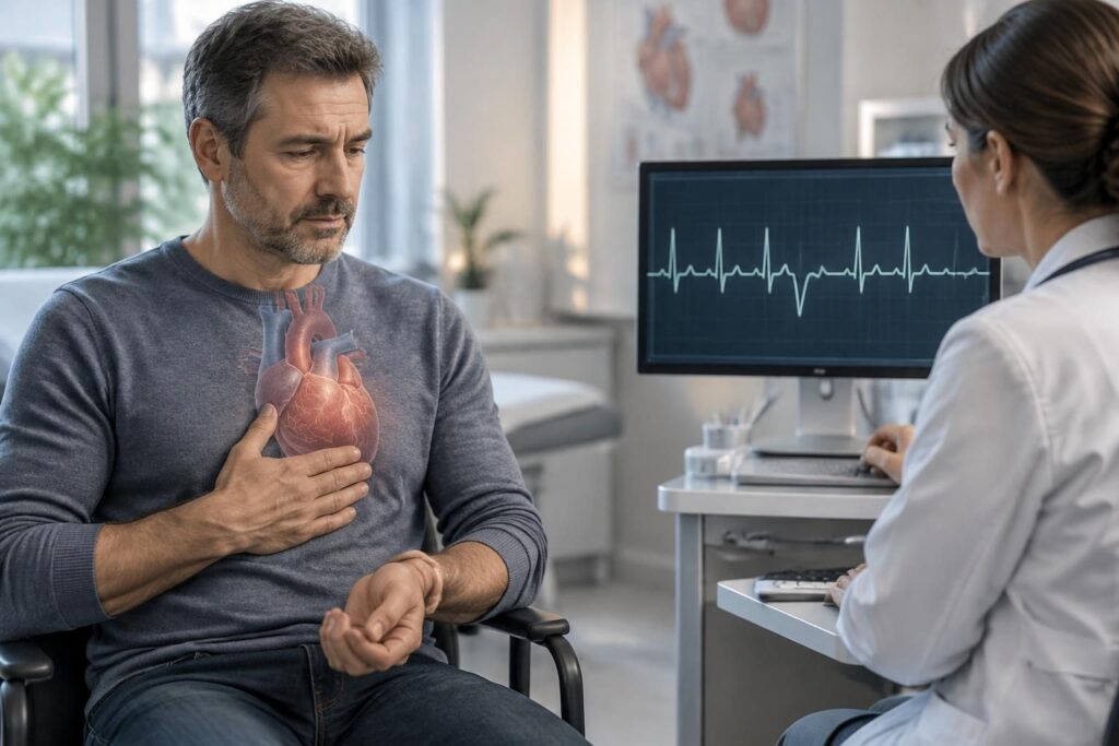 découvrez les causes et les symptômes des extrasystoles, une arythmie cardiaque fréquente, et apprenez quand demander un avis médical.